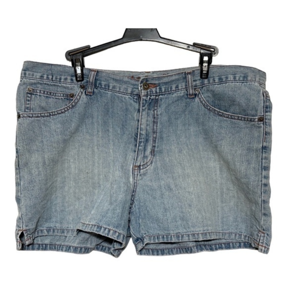 Austin Clothing Womens Jean Shorts Shortie High Rise Lightwash Size 16